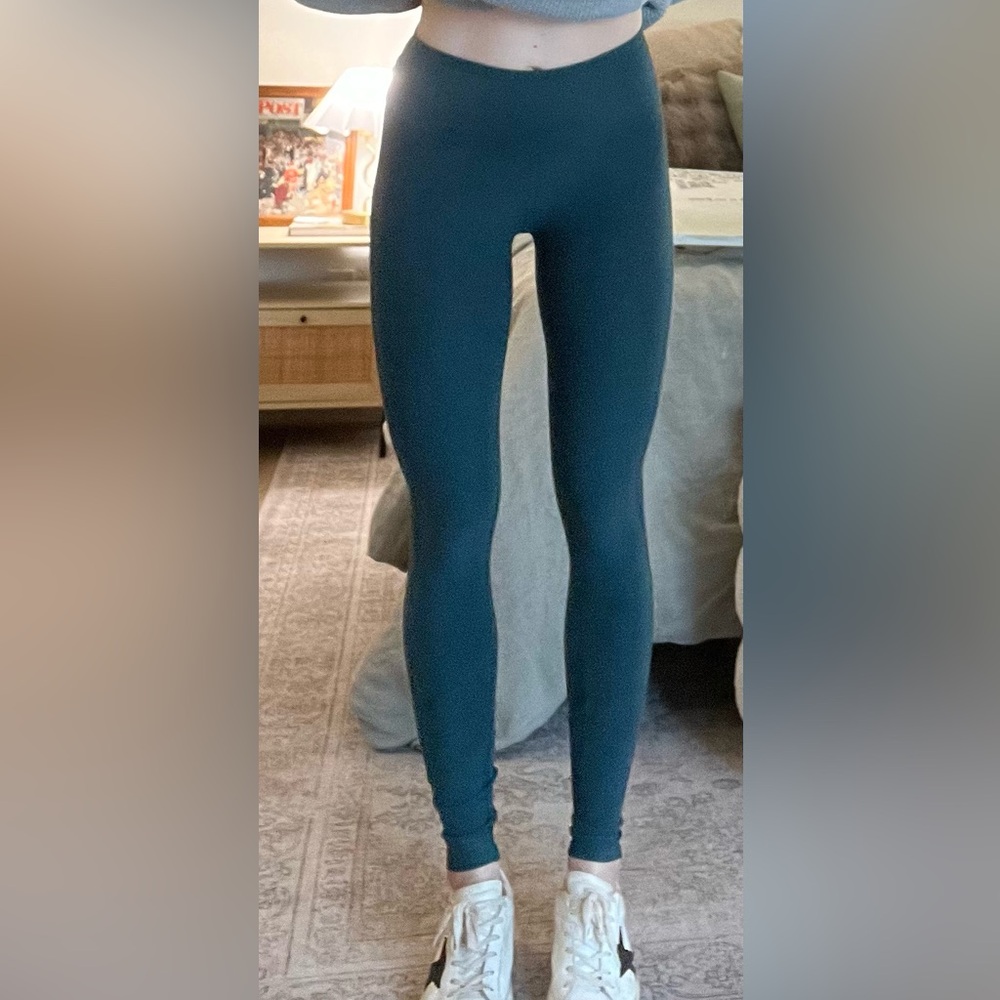 Alo Yoga high waist alo soft lounge legging emerald blue
